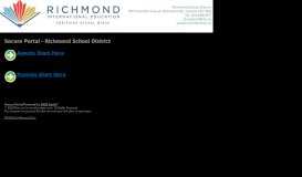 
							         Richmond School District - Secure Portal - TRUE North								  
							    