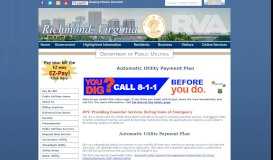 
							         Richmond VA > Public Utilities > Automatic Utility Payment Plan								  
							    