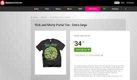 
							         Rick and Morty Portal Tee - Extra-large - Apparel - T-Shirts & Hoodies ...								  
							    