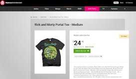 
							         Rick and Morty Portal Tee - Medium - Apparel - T-Shirts & Hoodies ...								  
							    
