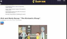 
							         Rick and Morty Recap: 'The Ricklantis Mixup' | The Mary Sue								  
							    