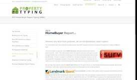 
							         RICS Home Buyer Report Typing (HBRs) - Property Typing								  
							    