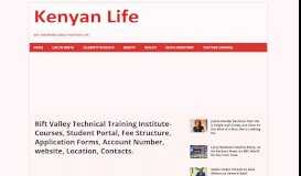 
							         Rift Valley Technical Training Institute- Courses, Fee Structure ...								  
							    