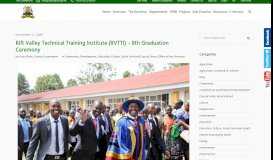 
							         Rift Valley Technical Training Institute (RVTTI) – 8th Graduation ...								  
							    
