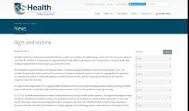 
							         Right and on time - 3sHealth								  
							    