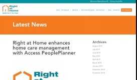 
							         Right at Home enhances home care management with Access ...								  
							    