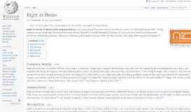 
							         Right at Home - Wikipedia								  
							    