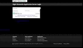 
							         Right Networks Application Server Login								  
							    