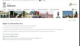 
							         Right To Information Act | Parbhani | India								  
							    