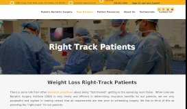 
							         Right-Track Patients | Colorado Bariatric Surgery Institute								  
							    