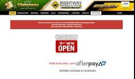 
							         Rightway Driving School, Quality Driving Lessons from $49.50								  
							    
