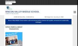 
							         Rincon Valley Middle School								  
							    