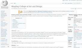 
							         Ringling College of Art and Design - Wikipedia								  
							    