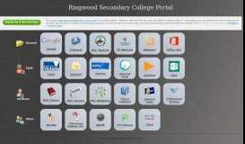 
							         Ringwood Secondary College Portal								  
							    