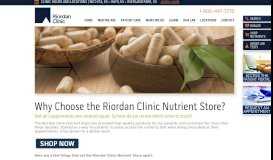 
							         Riordan Nutrient Store | Riordan Clinic								  
							    