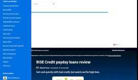 
							         RISE Credit payday loans review January 2020 | finder.com								  
							    