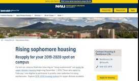 
							         Rising Sophomore Housing | Housing & Residence Life								  
							    