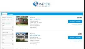 
							         Rising Tide Management's Available Rentals - Tenant Turner								  
							    