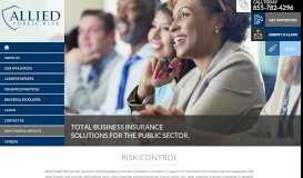 
							         RISK CONTROL SERVICES - Allied Public Risk								  
							    