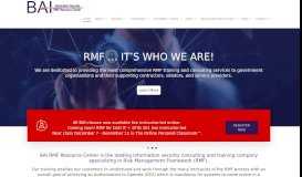 
							         Risk Management Framework (RMF)								  
							    