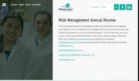 
							         risk management - McKenzie County Healthcare System								  
							    