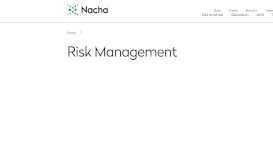 
							         Risk Management | Nacha								  
							    