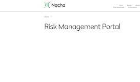 
							         Risk Management Portal | Nacha								  
							    