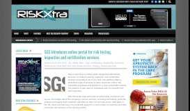 
							         Risk UK SGS introduces online portal for risk testing, inspection and ...								  
							    