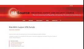 
							         Risk with Custom VPN Portals « isssource.com								  
							    