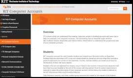 
							         RIT Computer Accounts | Information & Technology Services								  
							    