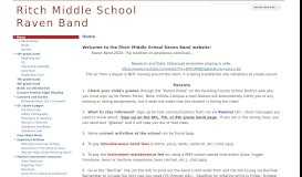 
							         Ritch Middle School Raven Band - Google Sites								  
							    