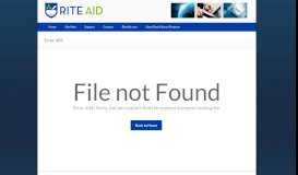 
							         Rite Aid Supplier Portal /Update to Path from Rite Aid Corporate Web ...								  
							    