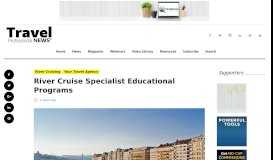 
							         River Cruise Specialist Educational Programs | Travel Professional ...								  
							    