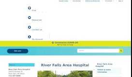 
							         River Falls Area Hospital | Allina Health | River Falls, Wisconsin								  
							    