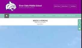 
							         River Oaks Middle School / Homepage - Dorchester School District Two								  
							    