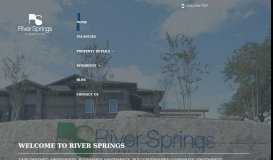 
							         River Springs at Barge Ranch: Home								  
							    