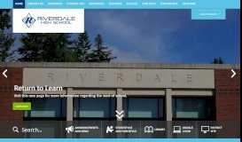 
							         Riverdale High School / Homepage								  
							    