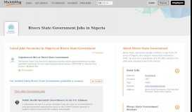 
							         Rivers State Government Jobs and Vacancies in Nigeria June 2019 ...								  
							    