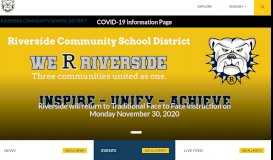 
							         Riverside Community School District								  
							    