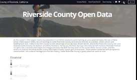 
							         Riverside County Open Data								  
							    