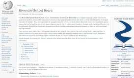 
							         Riverside School Board - Wikipedia								  
							    