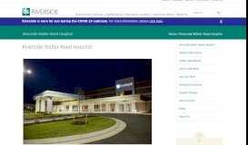 
							         Riverside Walter Reed Hospital - Riverside Health System								  
							    
