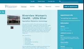 
							         Riverview Women's Health | Obstetrical and Gynecological Care								  
							    