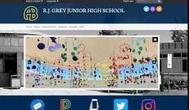 
							         RJ Grey Junior High School: Home								  
							    