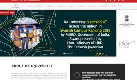 
							         RK University | RK University, First Private University in ...								  
							    