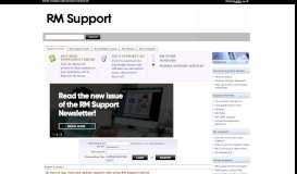 
							         RM - Support Home Page								  
							    