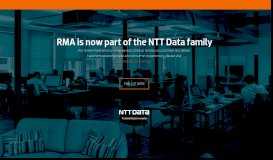 
							         RMA is now part of the NTT Data family								  
							    