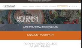 
							         RMCAD: Rocky Mountain College of Art & Design								  
							    