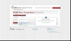 
							         RMI San Francisco Connect - My Radiology Portal								  
							    