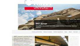 
							         RMIT Europe - RMIT University								  
							    